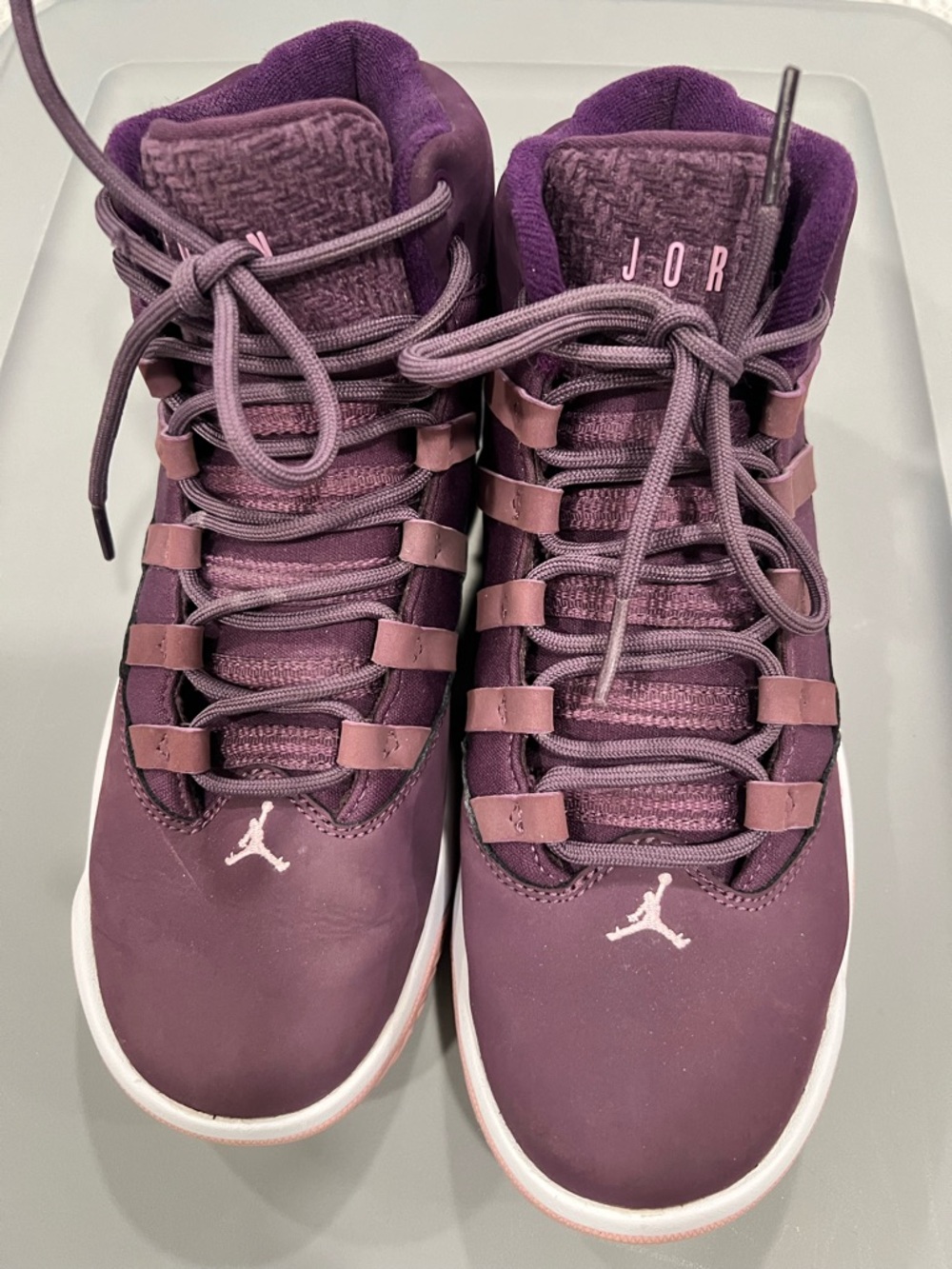 Jordan Women’s High-Top Sneakers in Plum